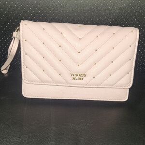 Victoria's Secret Light Pink Leather Clutch Perfect Condition- Used Once